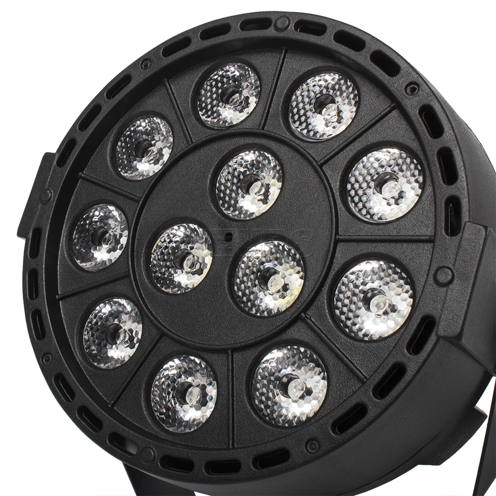 LED Platte Par 12x3W RGBW Verlichting Professionele LED Podiumverlichting Effect DMX512 Apparatuur Controller Master-Slave DJ Disco Party