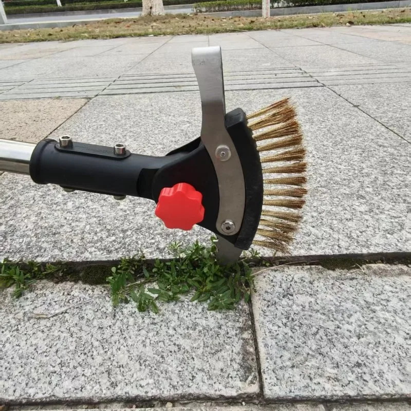 

Многофункциональная регулируемая щетка для прополки с длинной ручкой, инструмент для уборки травы в саду и на террасе