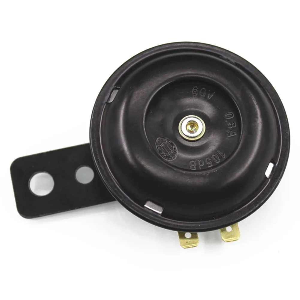 1 Pc Motorcycle Electric Horn Kit 12V 48V 60V Waterproof Round Loud Horn Speakers For Scooter Moped Dirt E-bikes Accessories