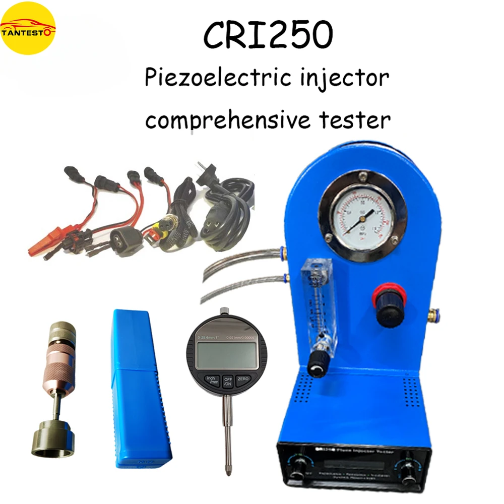 AM-CRI250 TIP2209 Diesel Fuel Piezo Common Rail Injector Tester for Siemens with AHE Dynamic Lift Travel Measuring Tool