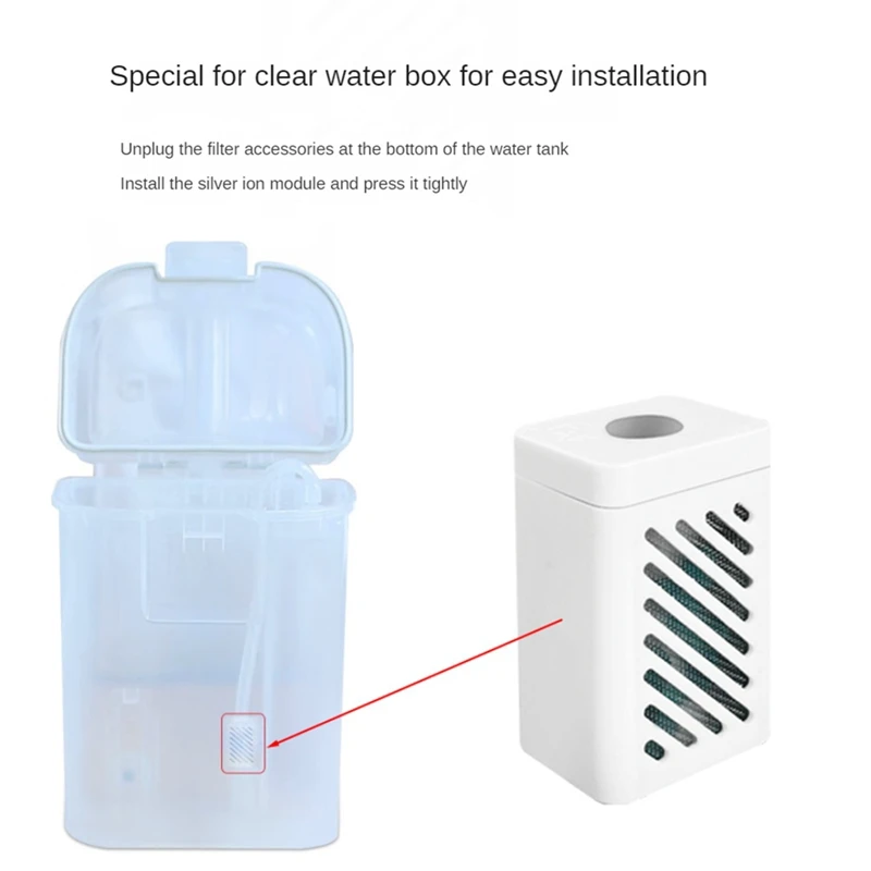 2 szt. Srebrny moduł jonowy do Dreame X10/S10/W10S/S20/X20/S10 Plus z serii Robot czyszczenia wodą zbiornik jonowy do sterylizacji zapachów