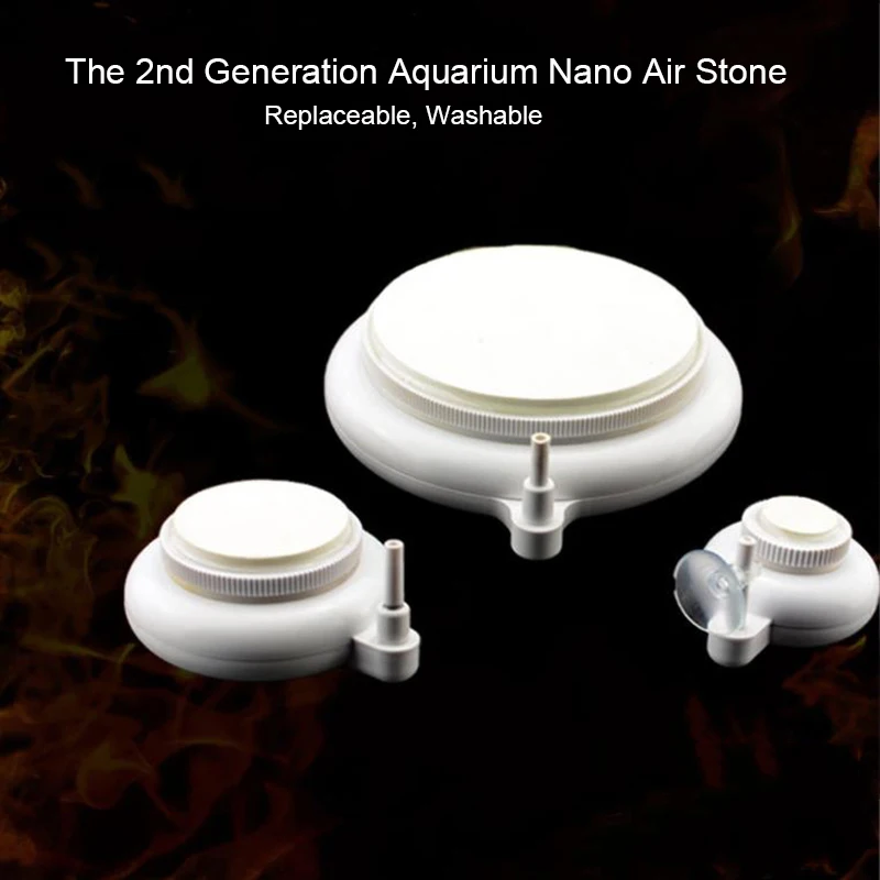 

35mm New Nano Fish Tank Aquarium Air Stone Oxygen Aerator Increasing Air Bubble Pond Pump Hydroponic Oxygen Supply Stone Hot