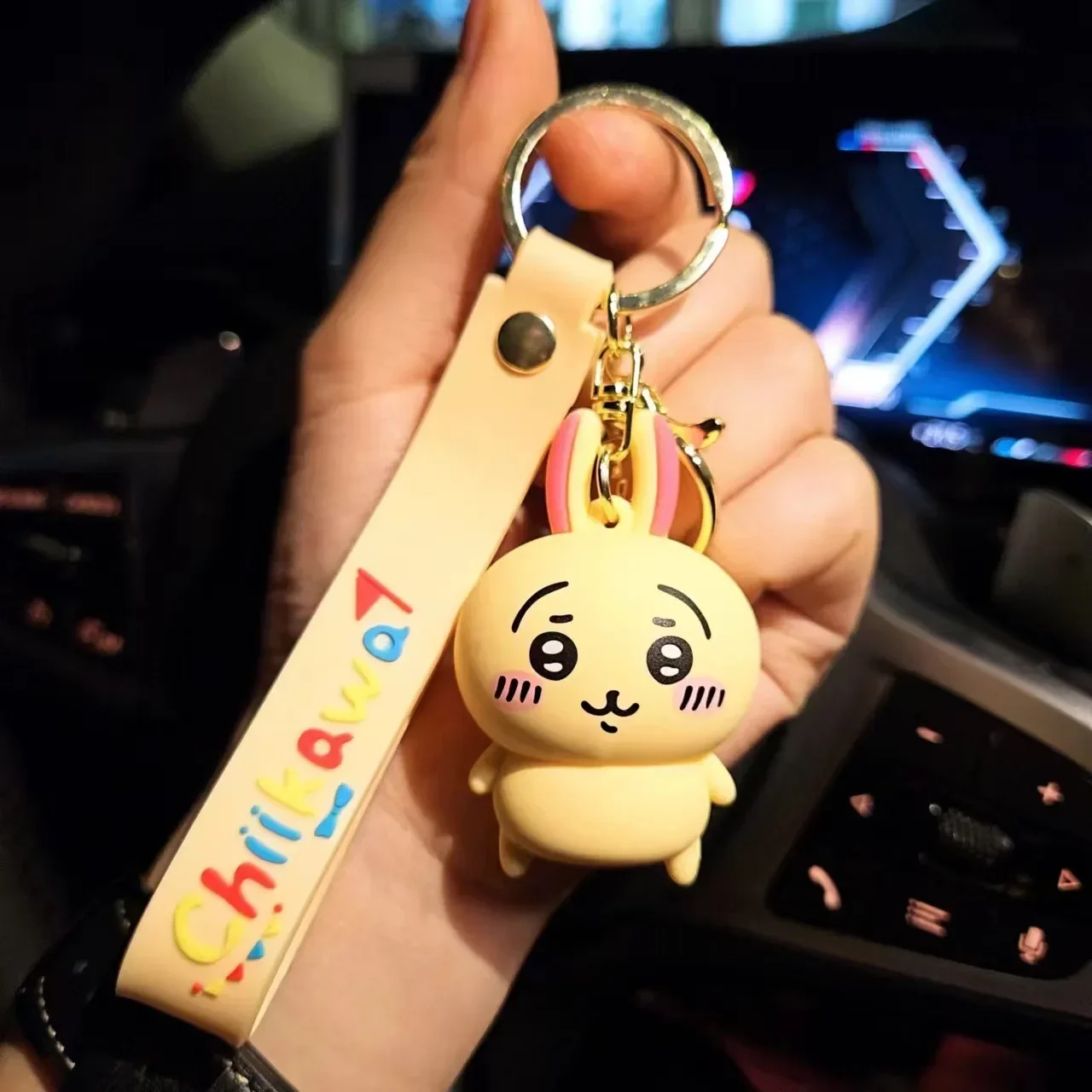 Tokoh Anime Kawaii Jepang이PVC Gantungan Kunci Liontin Pasangan Liontin Gantungan Kunci Cincin untuk Aksesori Tas Liontin Hadiah