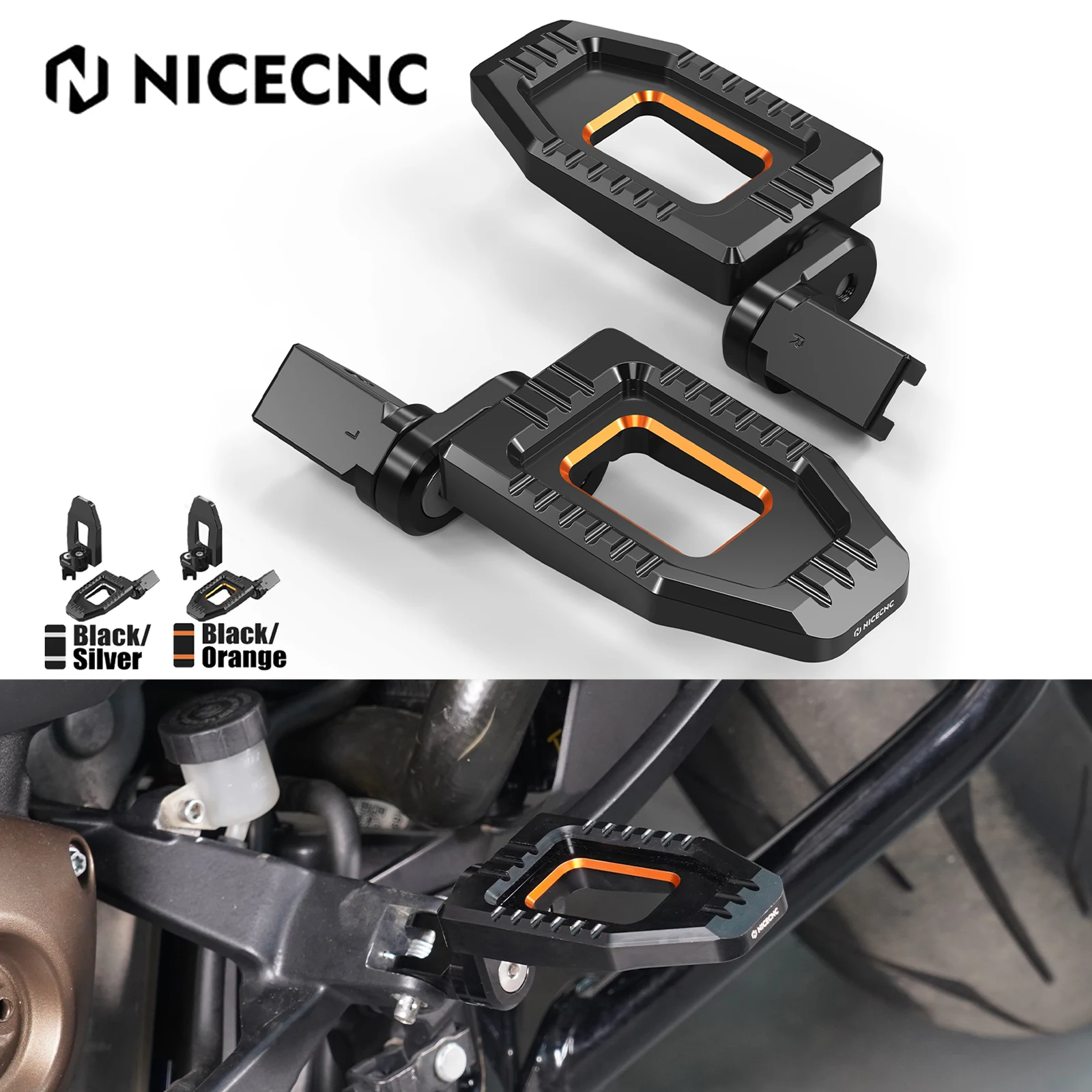 Adjustable Rider Footpegs Foot Rest For Harley Sportster S RH1250S 2021-2024 Softail Standard FXST 107 20-23 Low Rider S FXLRS