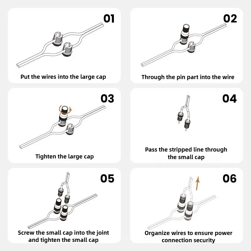 10PCS  Low Voltage Fastlock Piercing Connector With Piercing Type Waterproof Crimp Wiring Terminal Electrical Cable Connector