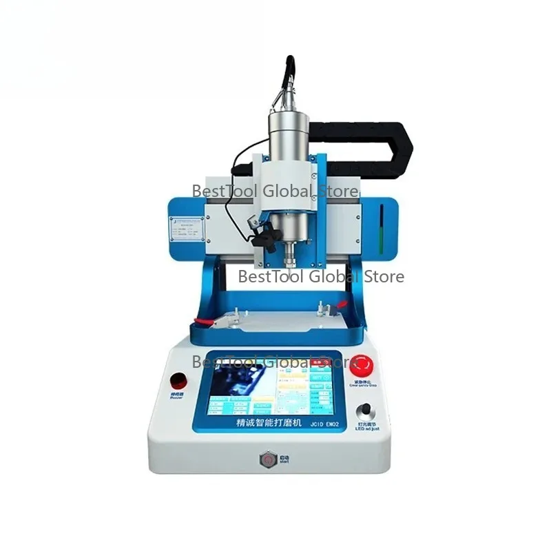 J-C EM02 CN-C Motherboard Chip Grinder Machine + 6 Pcs 11-15 Front & Ba-ck Gri-nd Mould For IP-HONE 6-16 P-ro Max