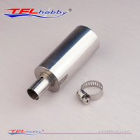 TFL Exhaust Pipe Stainless Steel 110 mm Dissipative Muffler RC Model Ship Car Aircraft Gasoline Engine Muffler Accessories