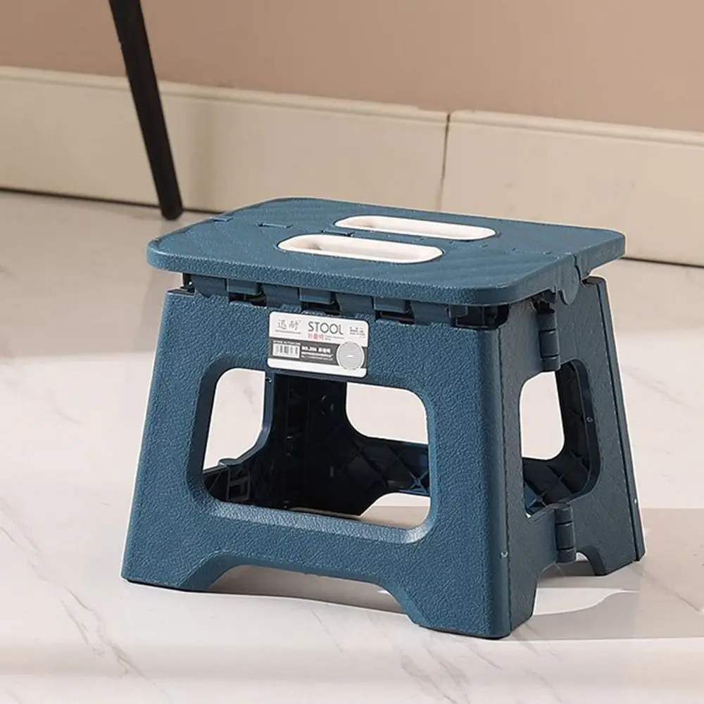 

Multi Purpose Thickened Folding Step Stool Handheld Lightweight Small Benches Non-Slip Plastic Footstool Outdoor