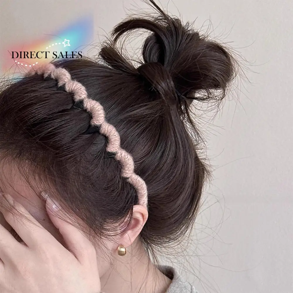 แฟชั่นลื่นหยักฟันแถบคาดศีรษะสไตล์เกาหลี Bendable Anti-SLIP Zig Zag หวียืดหยุ่นพลาสติก BEZEL ผม Band ล้างหน้า