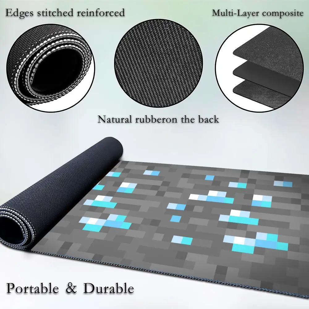 

Pixel style gaming mouse pad, high-definition printing, washable and anti-slip desktop pad, suitable for players and office use