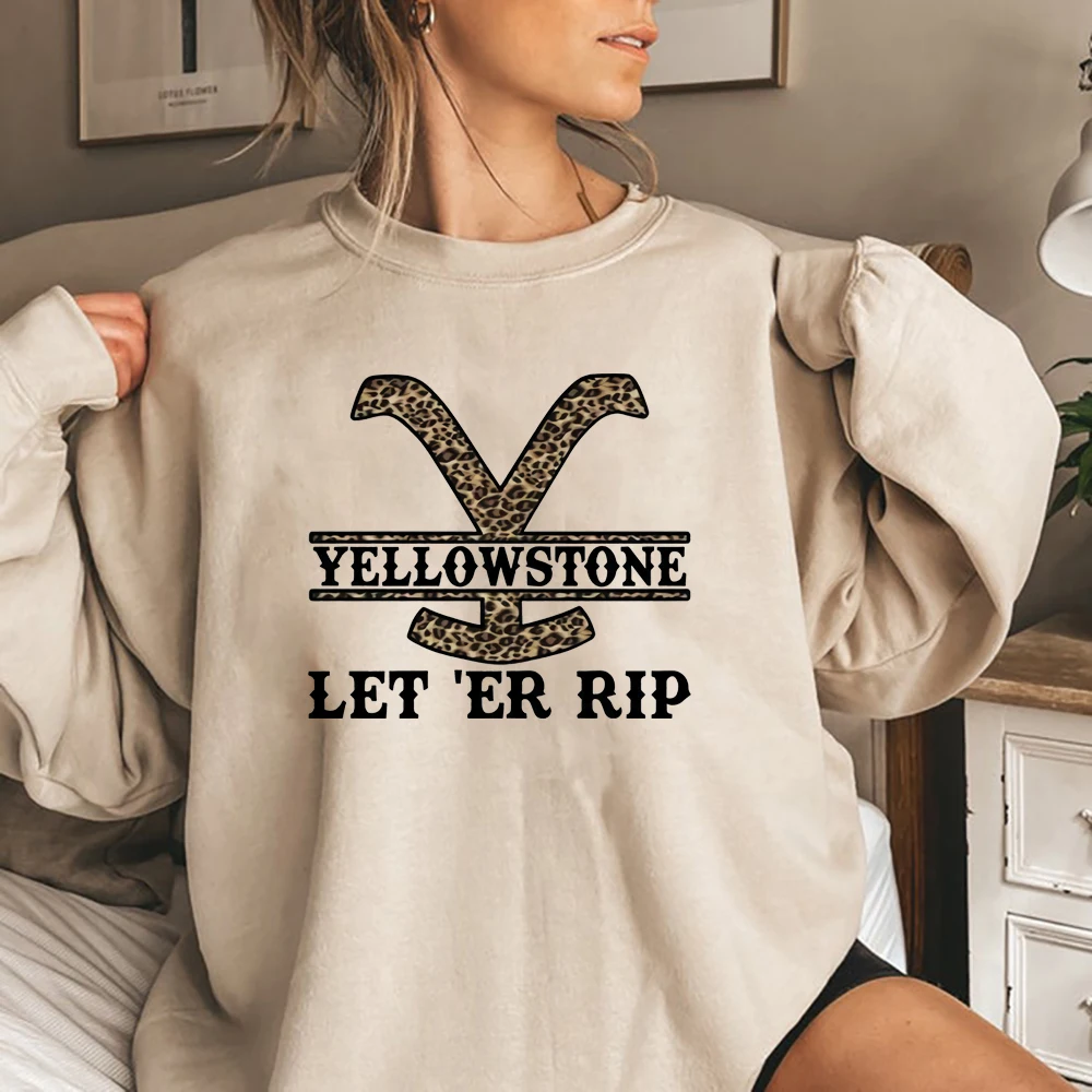 Yellowstone Sweatshirt Yellowstone Dutton Ranch Hoodie Tv Show Geïnspireerd Cowgirl Jumper Retro Rip Wheeler Beth Dutton Sweatshirts