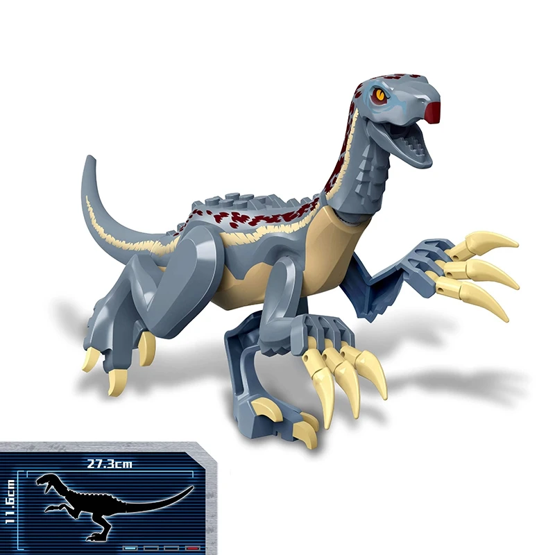 Jurassic World 3 Brutal Raptor Building Blocks ไดโนเสาร์อิฐ Tyrannosaurus Indominus I-Rex ประกอบของเล่นสําหรับเด็ก
