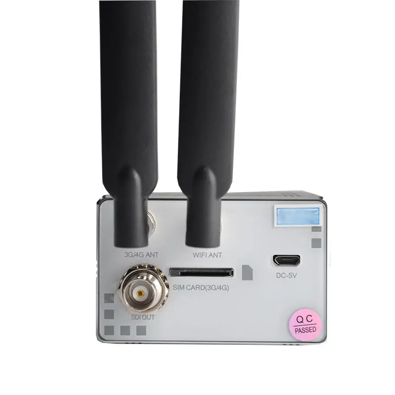 4G LTE WiFi Portable Metal SDI Video Encoder with Built-in Battery 1080P Live Streaming HEVC/H.265 5-Year Warranty