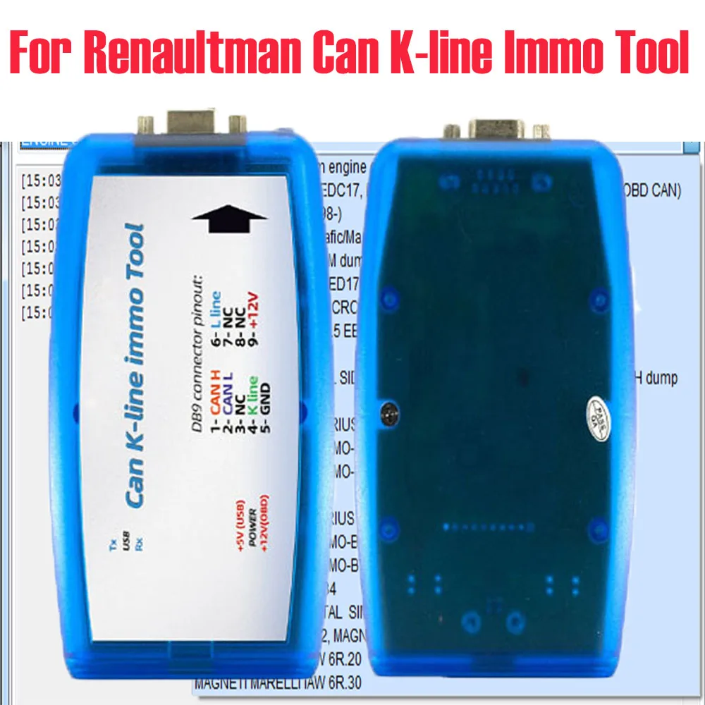 For Renaultman Can K-line ECU Immo Tool Newest V4.10 4.09 Software OBD2 Auto Programmer Tools Support R and W EEPROM or Flash
