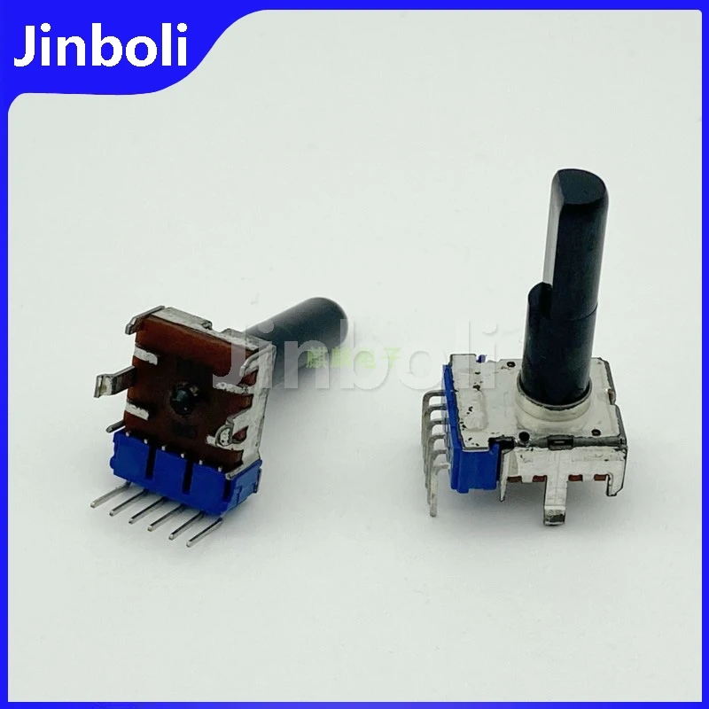 1PCS RK12L1230C2F Doppel 6Pins Potentiometer E100K 20-punkt Stepper Welle Länge 23MM
