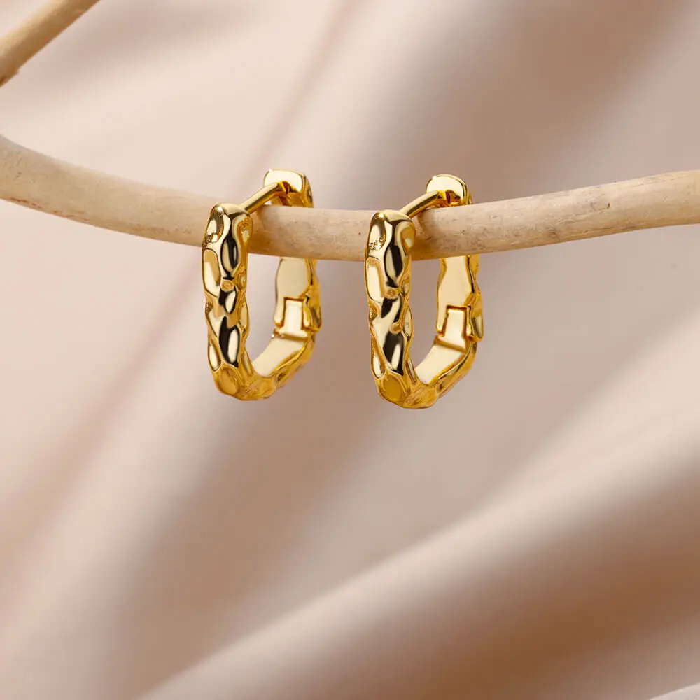 Stainless Steel Earrings for Women Girls Fashion Square Earrings 2024 Trend Female Aesthetic Jewelry Free Shipping aretes mujer