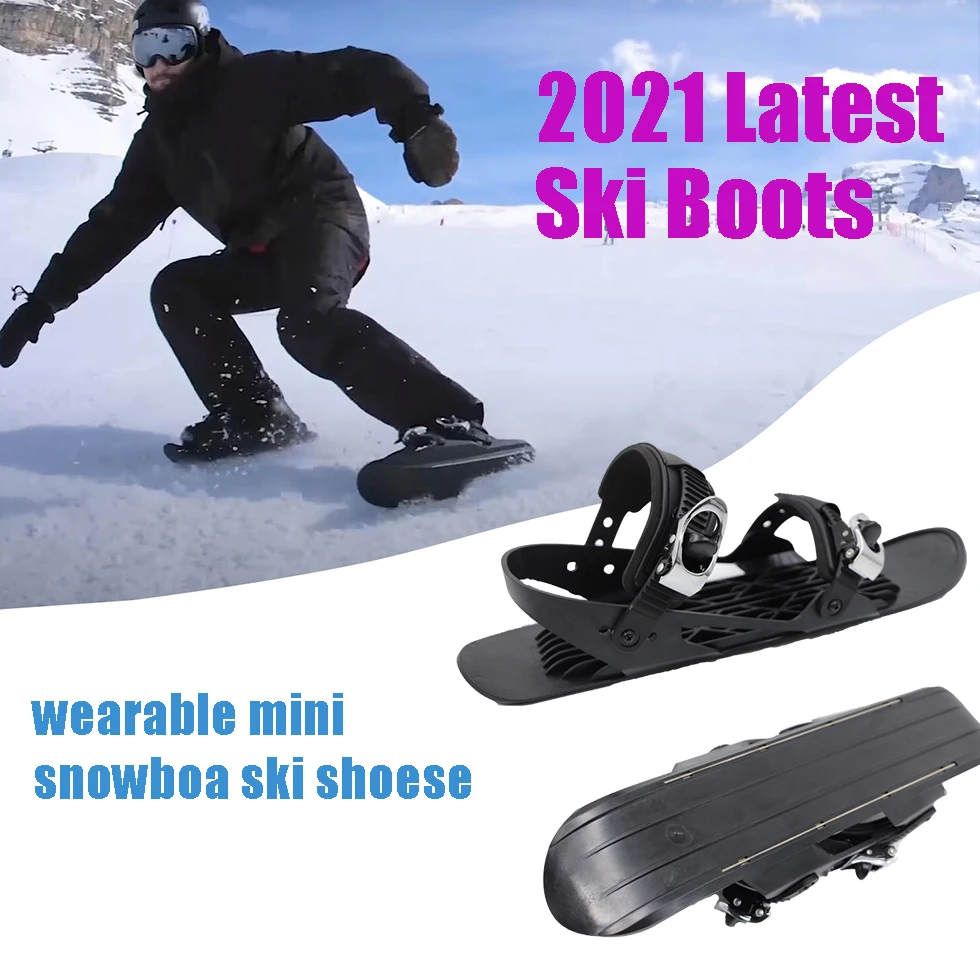 Mini Third-Generation Lightweight And Wear-Resistant Ski Shoes Skates Mini Parent-Child Ski Shoes Outdoor Sports Snow Shoes