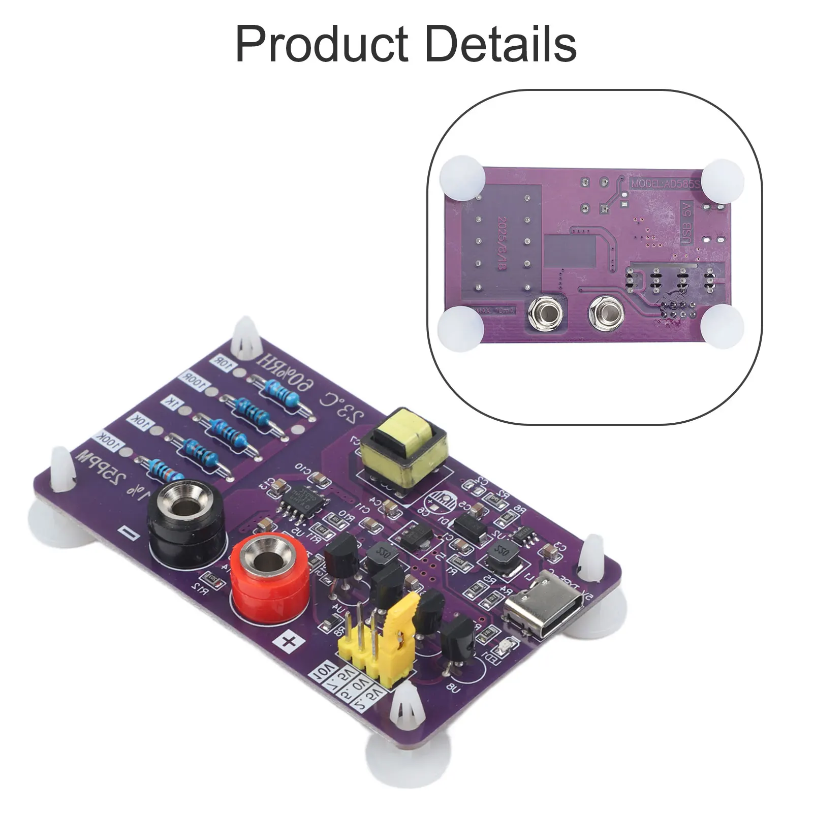 AD585 Voltage Resistance Reference Module 10V 7.5V 5V 2.5V 1.24V Five Level Calibration Resistor For 3 1/2 4 1/2 Digital Multime