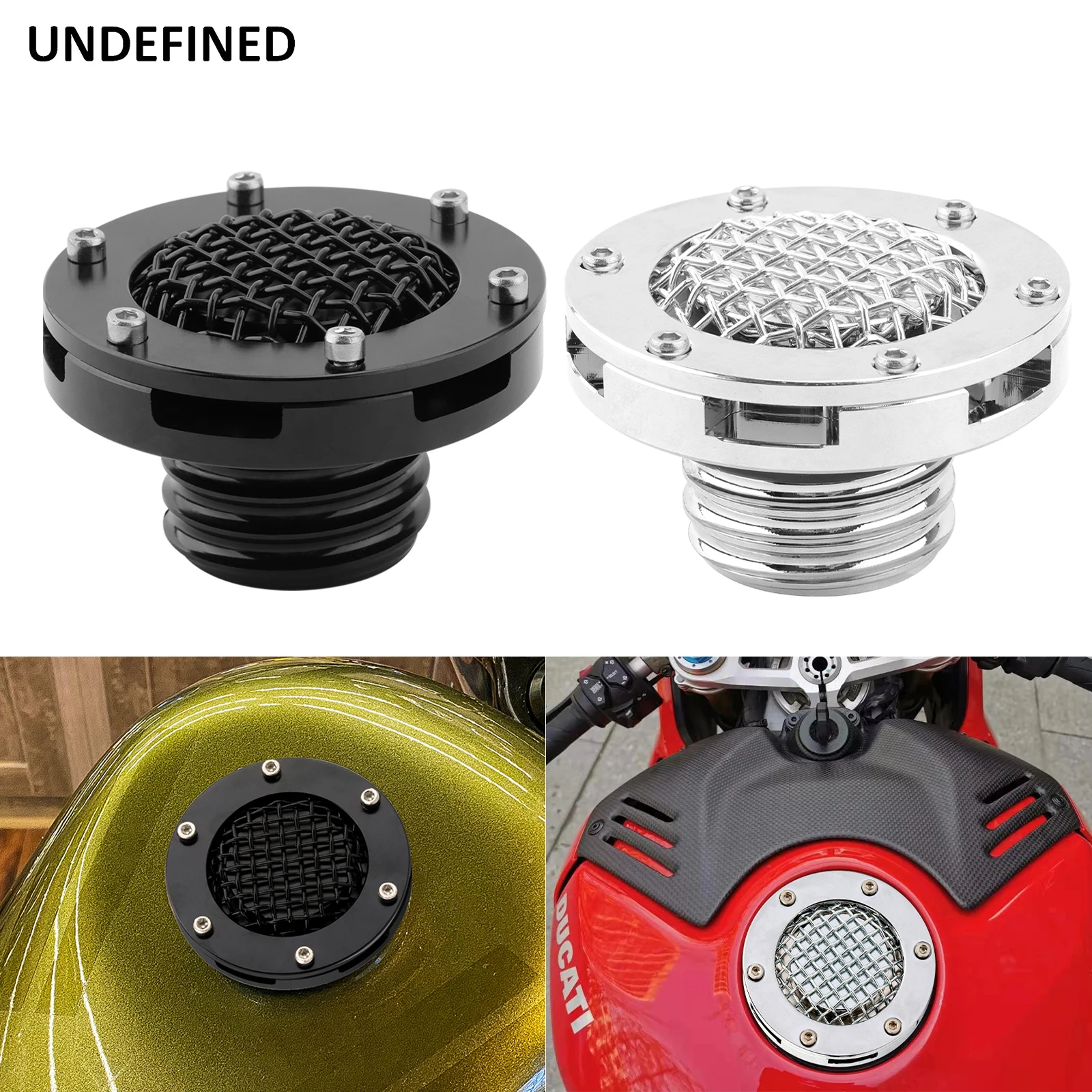 Motorcycl Mesh Gas Fuel Tank Cap For Harley Sportster 883 1200XL Road King FLHR Dyna FXD Softail Right Hand Thread Oil Fuel Cap