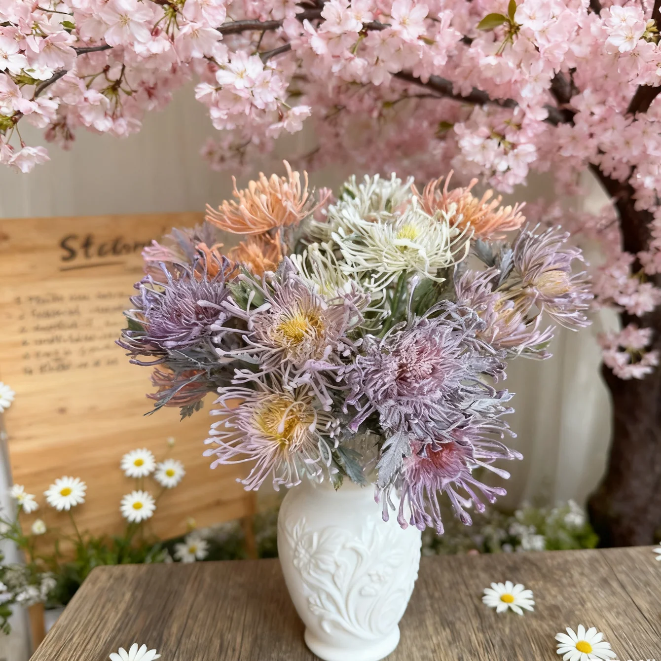 ดอกไม้ประดิษฐ์ กิ่งสั้น รูปทรง - Bonsai Garden Festival บทวิจารณ์และราคา