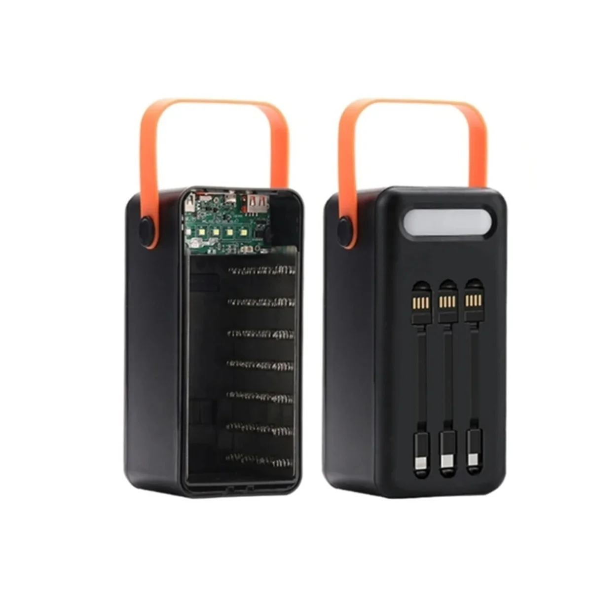 GFR5-Dual USB 28X18650 Caso Armazenamento Rápido para Celular (Carga Rápida Branco)