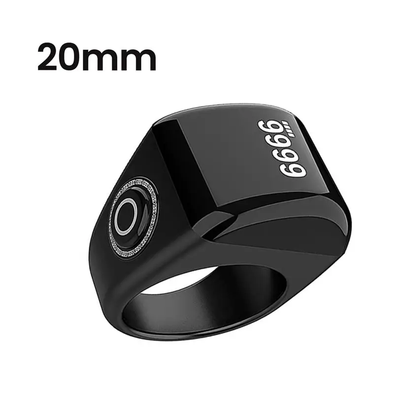 A01F-Prayer Counter Clear Display Smart Finger Counter Reminder Ringtone Electronic Counter