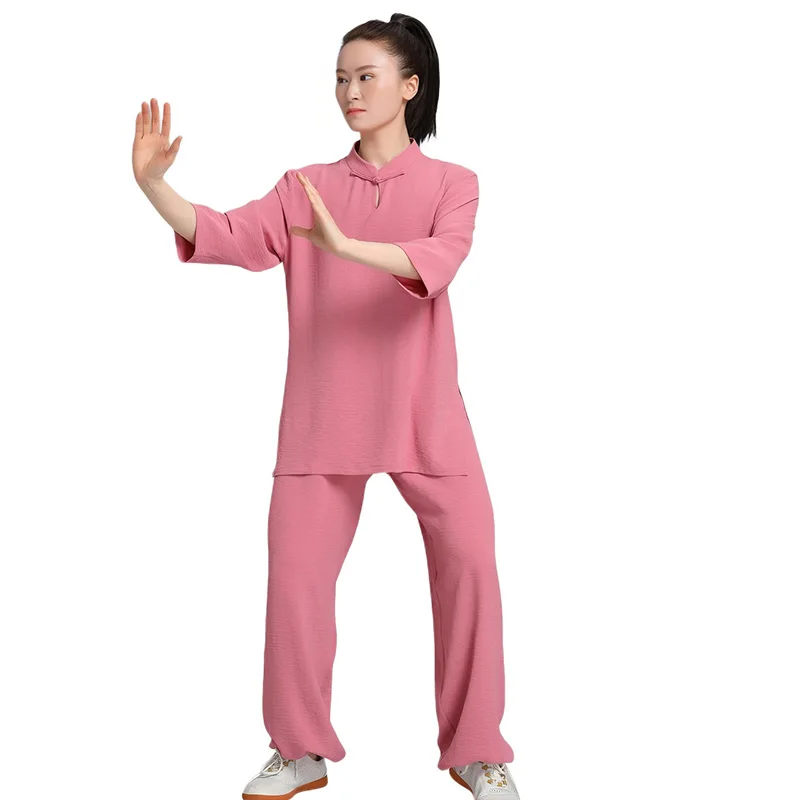 Tai Chi Clothing Breathable Kung Fu Training Outfit Comfortable & Stretchy Suitable for Indoor & Outdoor Tai Chi&Qigong Practice