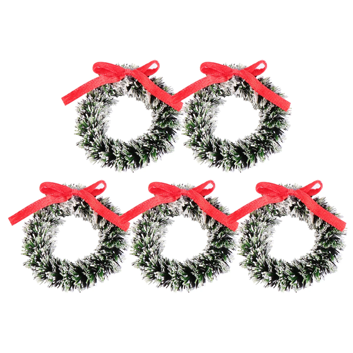 

5Pcs Simulated Wreath Artificial Garland Long-Lasting Party Decoration Home Wall Hanging Festival Christmas Garland Ornament