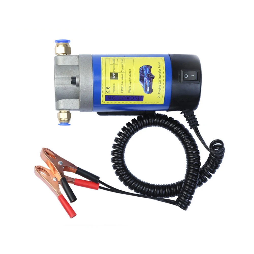 12V Electric Scavenge Suction Transfer Change Pump for Pumping Oil Transfer Pump Fluid Siphon Tool for Car Motor Boats