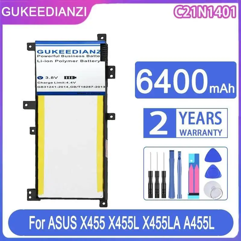 

Laptop Battery C21N1401 6400Mah For Asus X455 X455L X455LA A455L A455LD A455LN F455L X454W X455LD X455DG X455LF X455LJ
