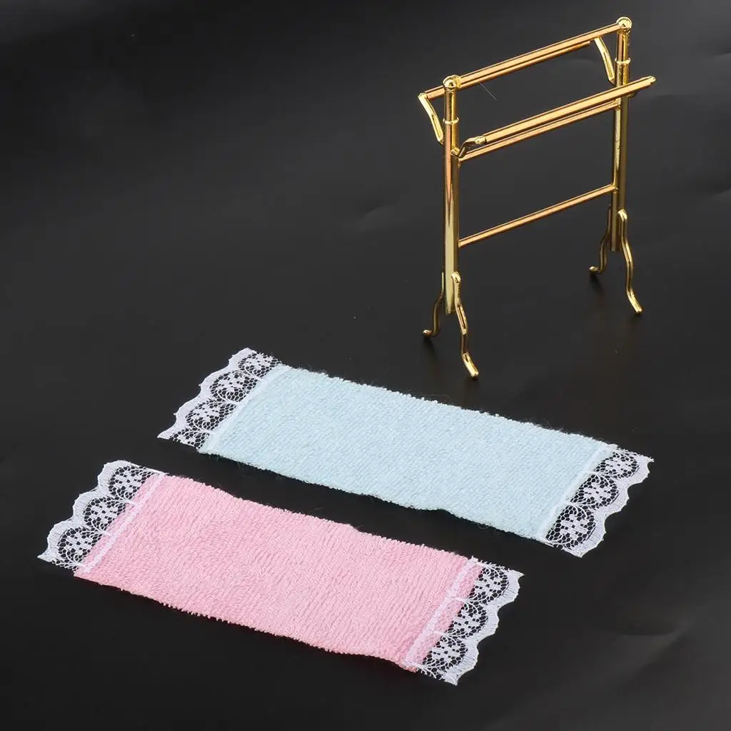 Dollhouse Towel Rack Dollhouse Furniture Towel Rail Dollhouse Accessories