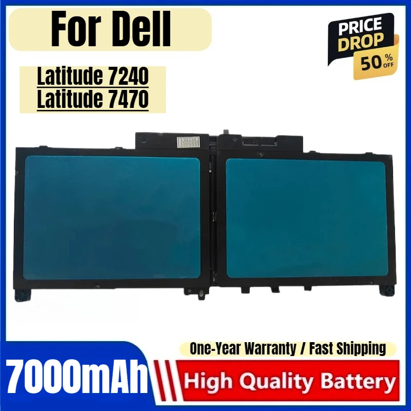 

Для Dell J60J5 E7270 E7470 R1V85 MC34Y аккумулятор для ноутбука Высококачественная сменная батарея Аккумулятор большой емкости