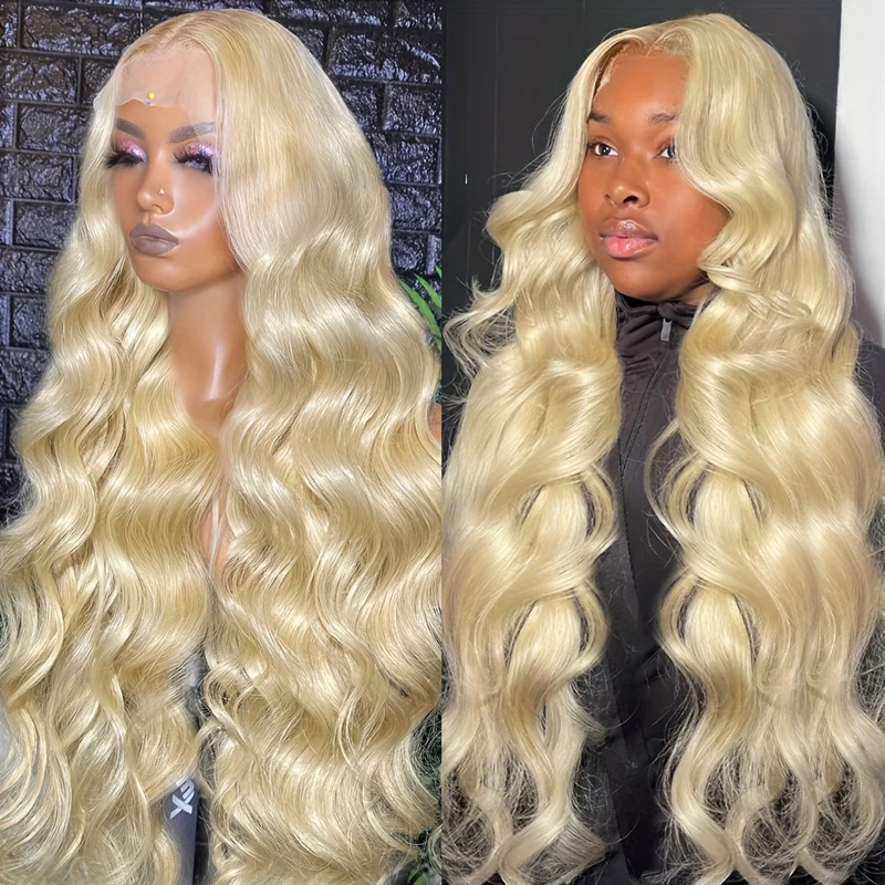 

blonde 13x6 hd lace frontal wigs human hair for women choice 613 body wave lace front human hair wigs Cheap on Sale