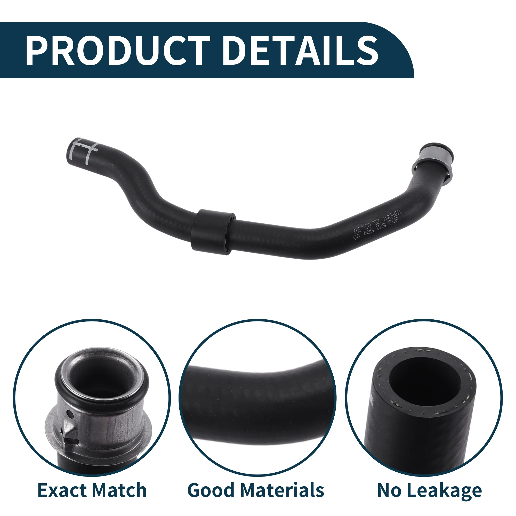 

UXCELL Шланг радиатора Шланг обогревателя Выпускной шланг радиатора для Porsche Panamera 2010 No 97057258400 Резиновая трубка охлаждающей жидкости Черный