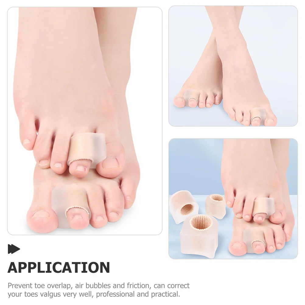 2pcs Toe Separators Reusable Supple Bunion For Women Men Foot Care Tools Valgus Hammer Toe Spacer Home Use