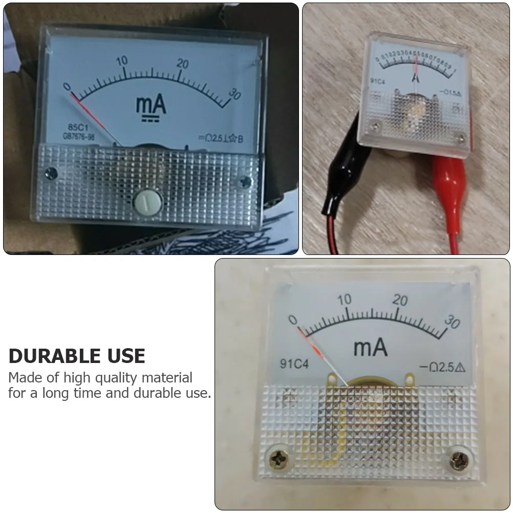 

Multifunction Digital Voltmeter Ammeter 0 30mA DC Panel Meter 25Accuracy White Dial BlackCharacters For Electrical Equipment