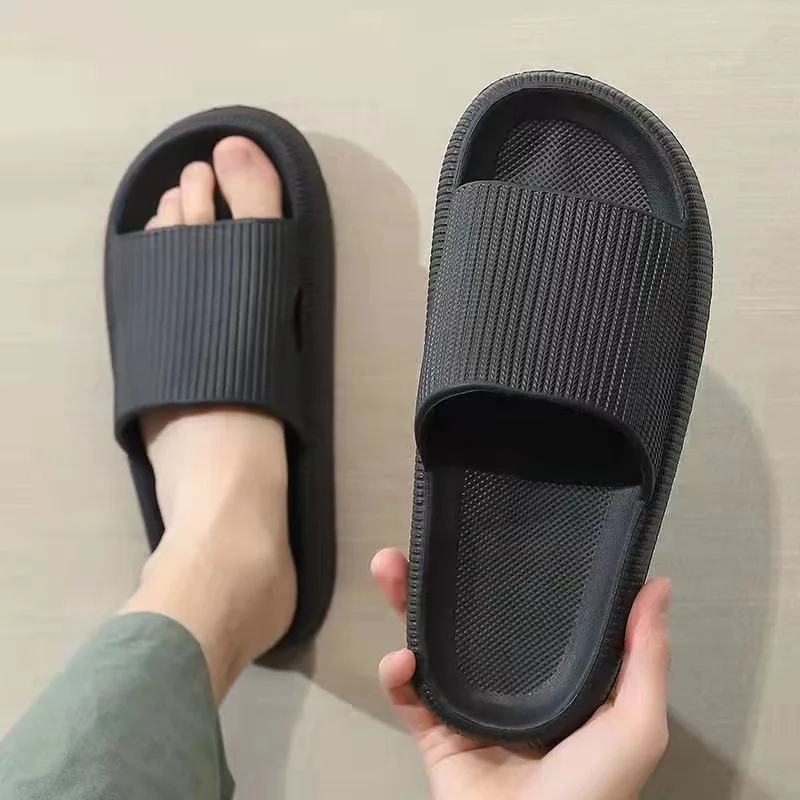Slippers Simple Men Women Wear Indoor EVA Sandals Thick-Soled Non-Slip Summer Slippers Quarters Bathroom Shower Home Casual
