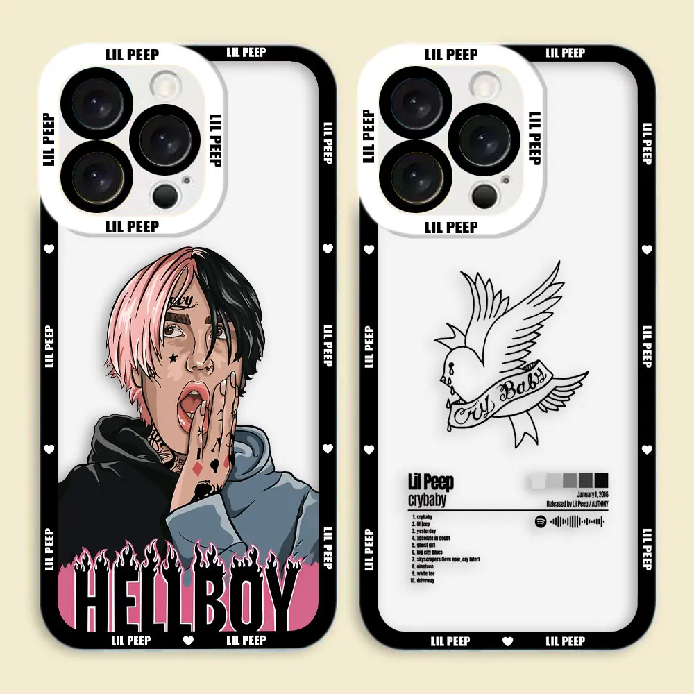 Singer Cry Baby l-Lil p-Peeps Clear Phone Case For VIVO V20 V21 V21E V23 V25 V27 V27E V29E V30E V30 V40 V50 V60 Y02 Y03 Cover