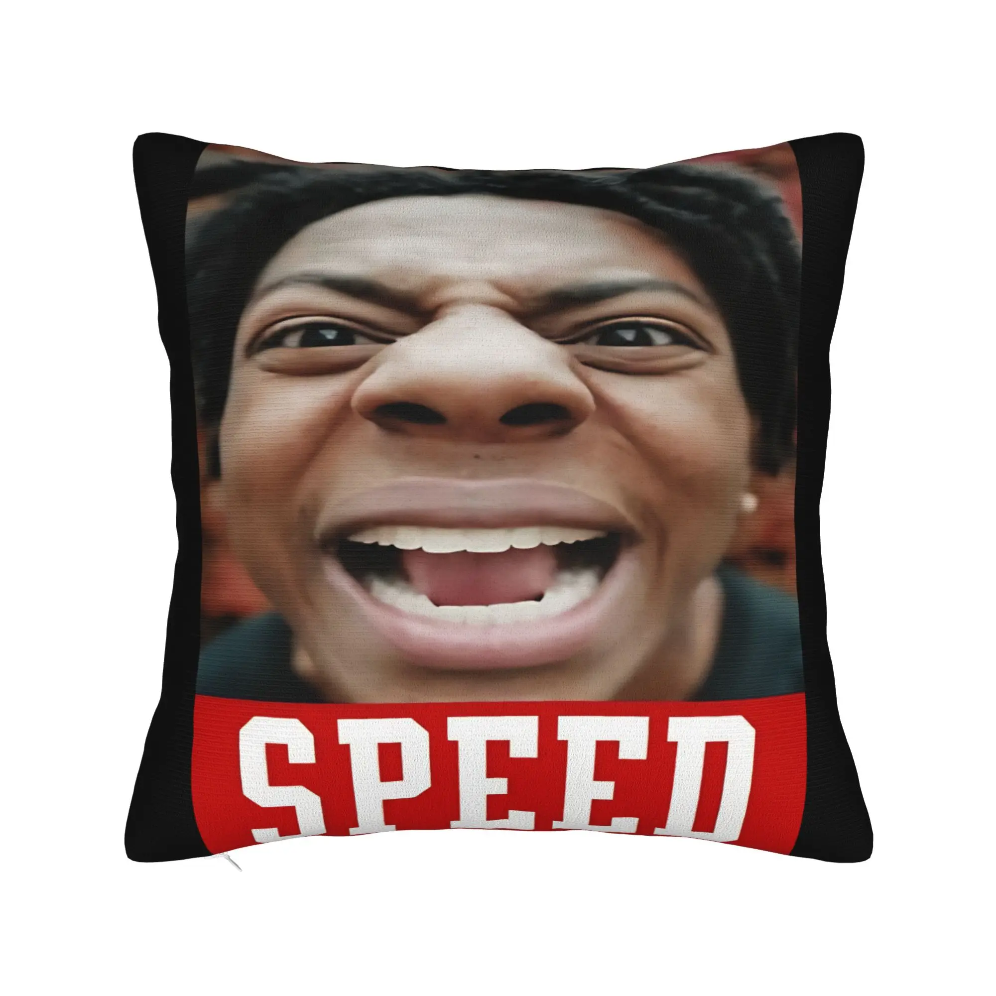 Ishowspeed YouTuber Funny Face Meme Pillow Case Comfy Pillow Cover Kawaii Pillowcases For Sofa Home Decor