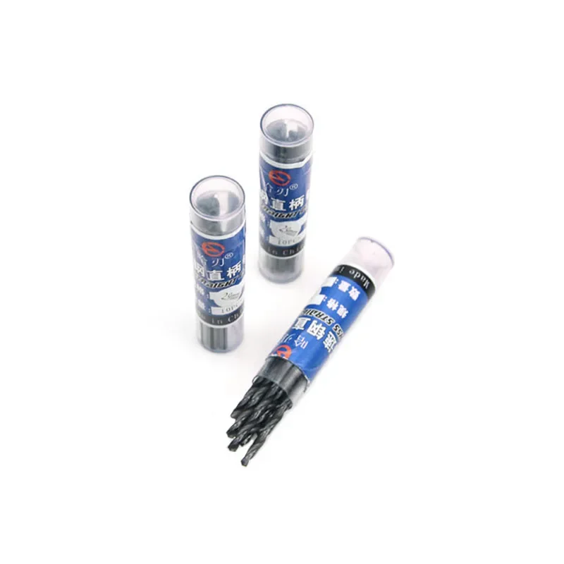 10Pcs Set HSS6542 M2 Black High Speed Steel Straight Shank Twist Drill Bit 0.5-2.9mm Micro Mini Metal Drill for Steel Iron