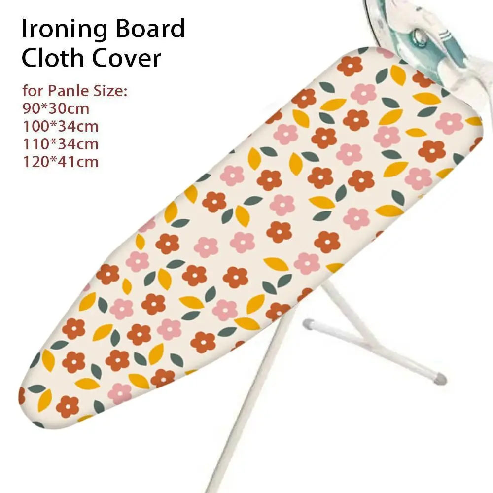 

Floral Pattern Ironing Board Cover Elastic Heat-resistant Ironing Board Cloth Stain Resistant Thickened Ironing Heat Shield