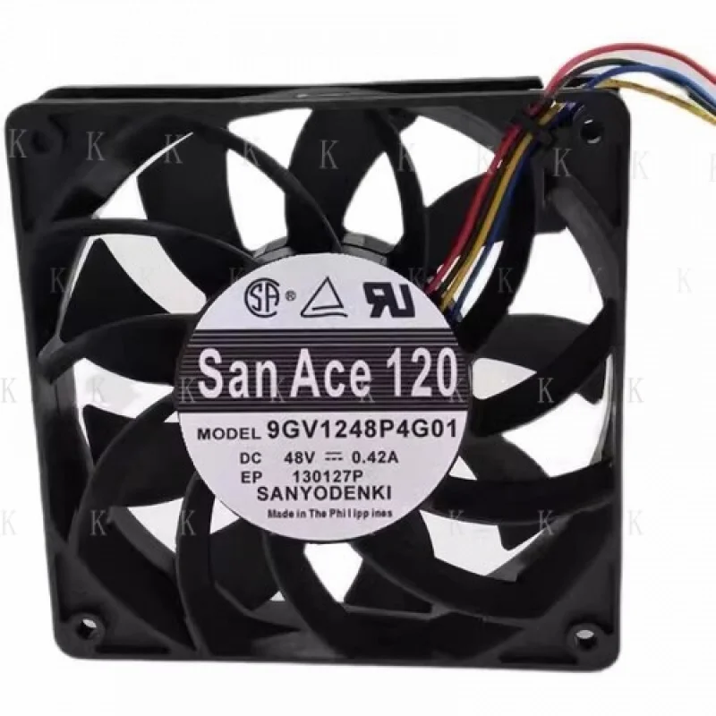 

C for Sanyo 9GV1248P4G01 12025 DC48V 0.42A 12CM 4-Wire Cooling Fan