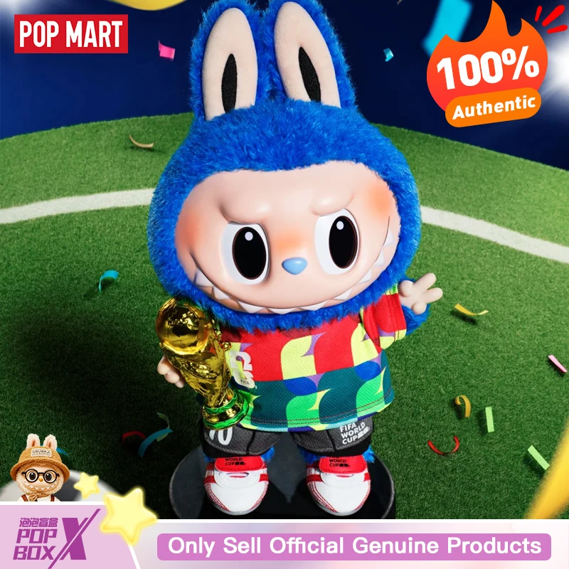 

Genuine Popmart The Monsters Labubu Fifa World Cup Catch The Win Vinyl Plush Doll Collectible Ornament Gift For Fans Collectors