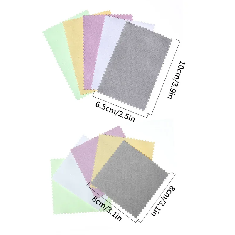 Silver Polishing Cloth Anti Tarnish Reusable Microfiber Soft Wiping Polish Cloth Cleaning DIY Making Jewelry Shining Tool