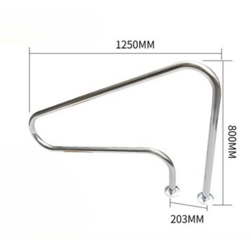 304 Stainless Steel Reinforced Swimming Pool Access Ladder No Pre-installation or Drilling Required for Pool Climbing Need