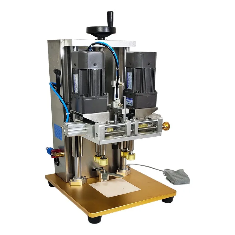 

DDC-80 Semi-Automatic Multifunctional Capping Machine Tabletop Capper for Glass and Plastic Bottle Caps Spray Nozzle Caps