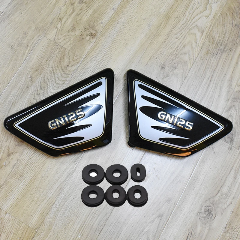Paneles Laterales para Motocicleta Suzuki Haojue Lifan Qjmotor GN125 HJ125 DY125 LF125 Todos los Años, Cubiertas de Plástico para Batería/Herramientas, Derecha/Izquierda