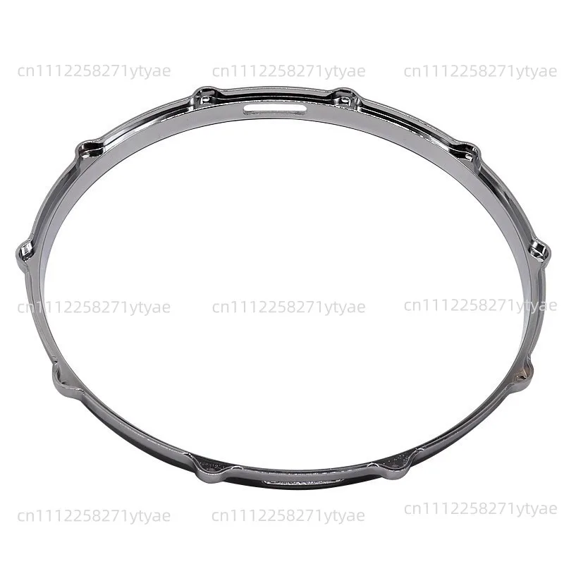 14 Inch 10 Hole Silver Die-Cast Drum Hoop For Snare Floor Tom Jazz Drum Kit Aluminum Alloy Accessory