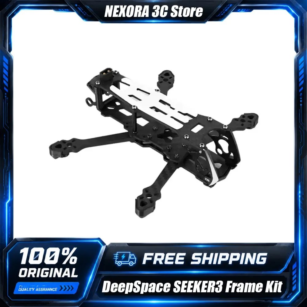 DeepSpace SEEKER3 3 inch FPV Frame Kit 139mm Wheelbase 3 5mm Arm Carbon Fiber Carbon for DJI O4 Pro O3 Air Unit RC Racing Drone