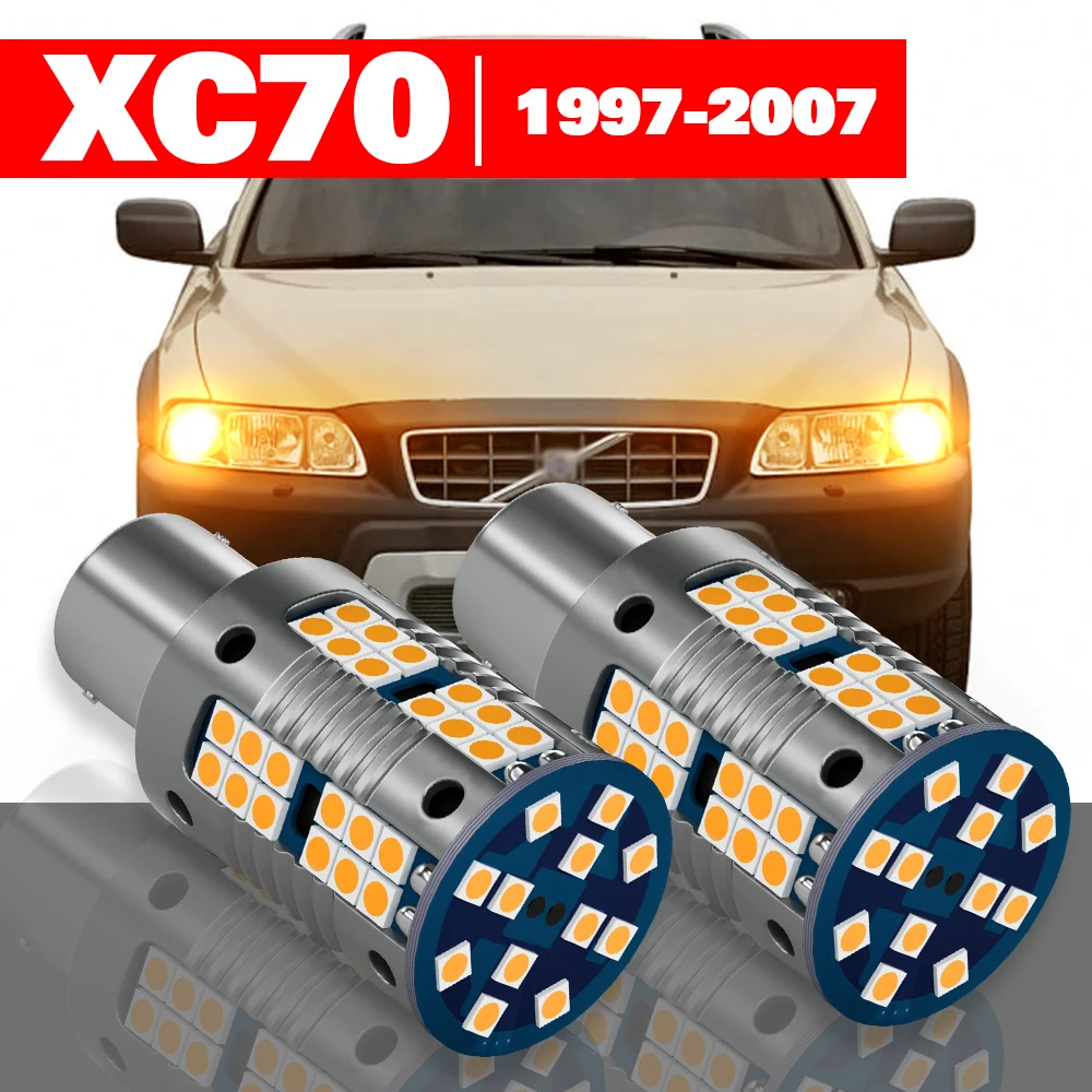 

For Volvo XC70 1 1997-2007 2pcs LED Front Turn Signal Light Accessories 1998 1999 2000 2001 2002 2003 2004 2005 2006